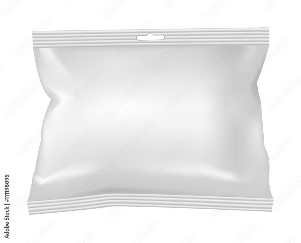 Packaging for snacks, food, salt, sugar and spices. Isolated on Packaging for snacks, food, salt, sugar and spices. Isolated on