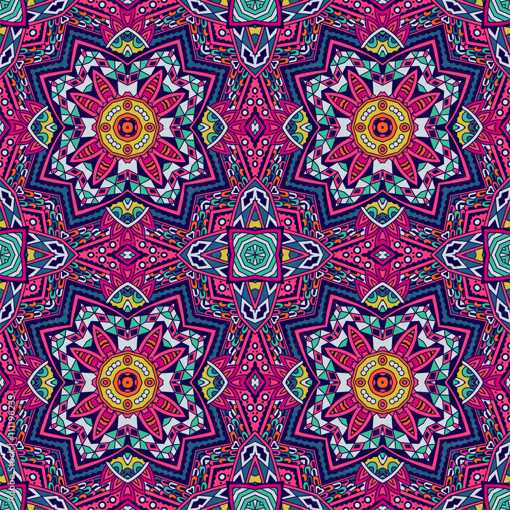 ethnic tribal seamless colorful Geometric print