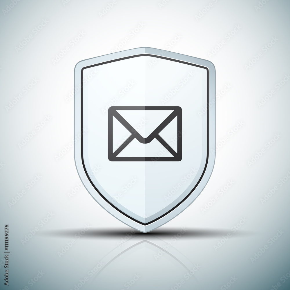 Message Protection Shield sign Message Protection Shield sign