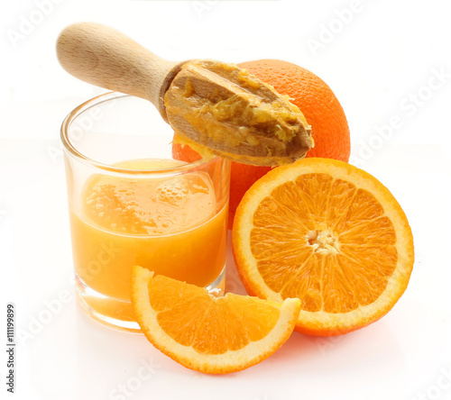 Orange juice with oranges