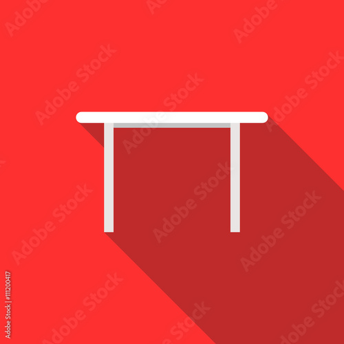 Kitchen table icon, flat style