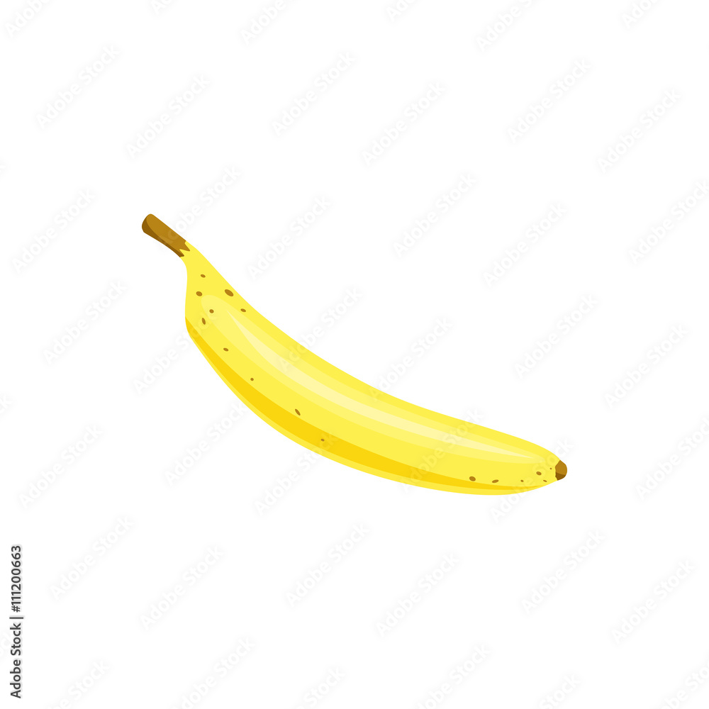 Banana icon in cartoon style