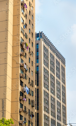 China apartment buildings in Shanghai