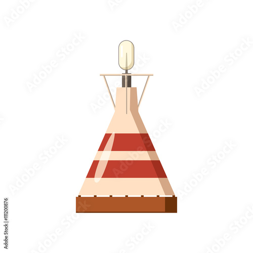 Portable gas burner icon, cartoon style