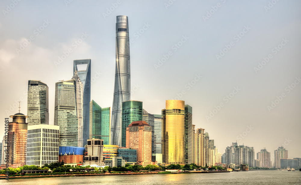 Shanghai skyline above the Huangpu River Shanghai skyline above the Huangpu River