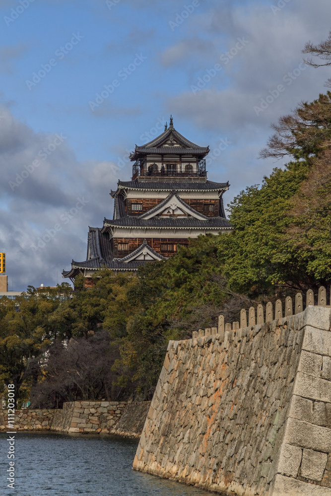 Obraz premium 広島城の風景