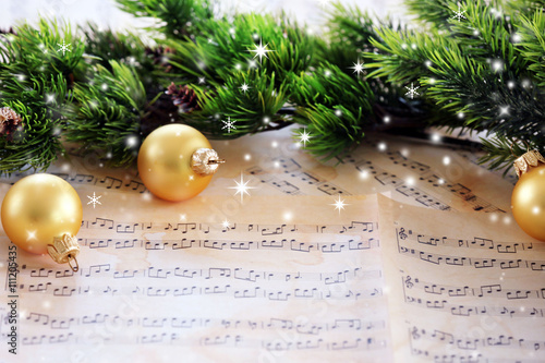 Christmas decorations on mu...