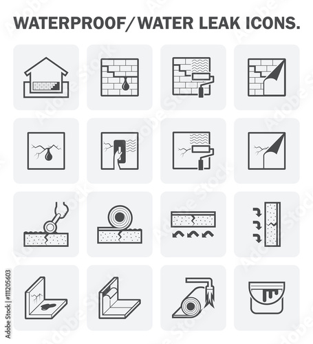 Waterproofing vector icon