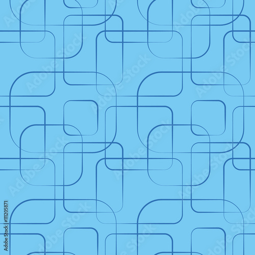 Abstract geometric line and square seamless pattern. illu