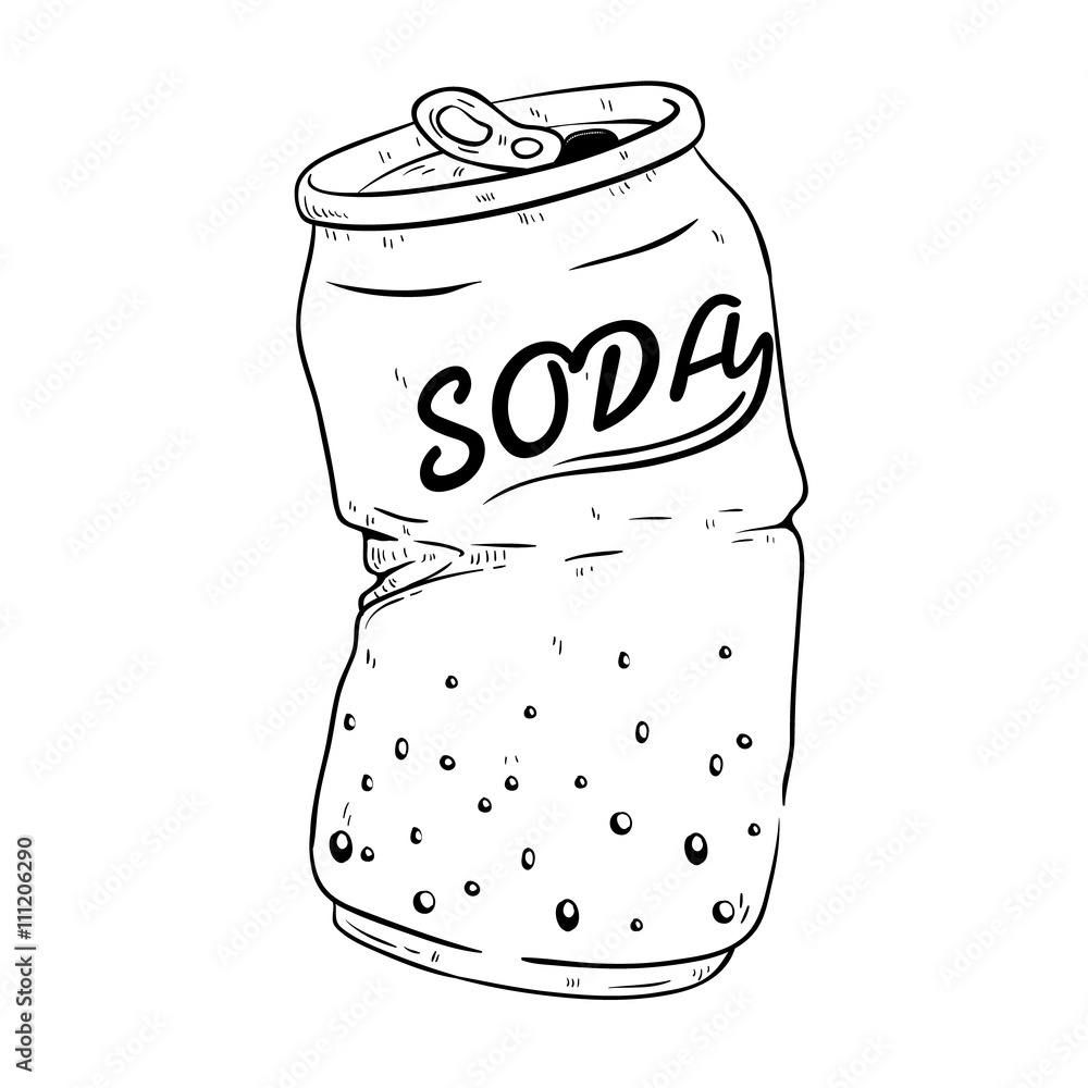 Soda Clip Art Black And White