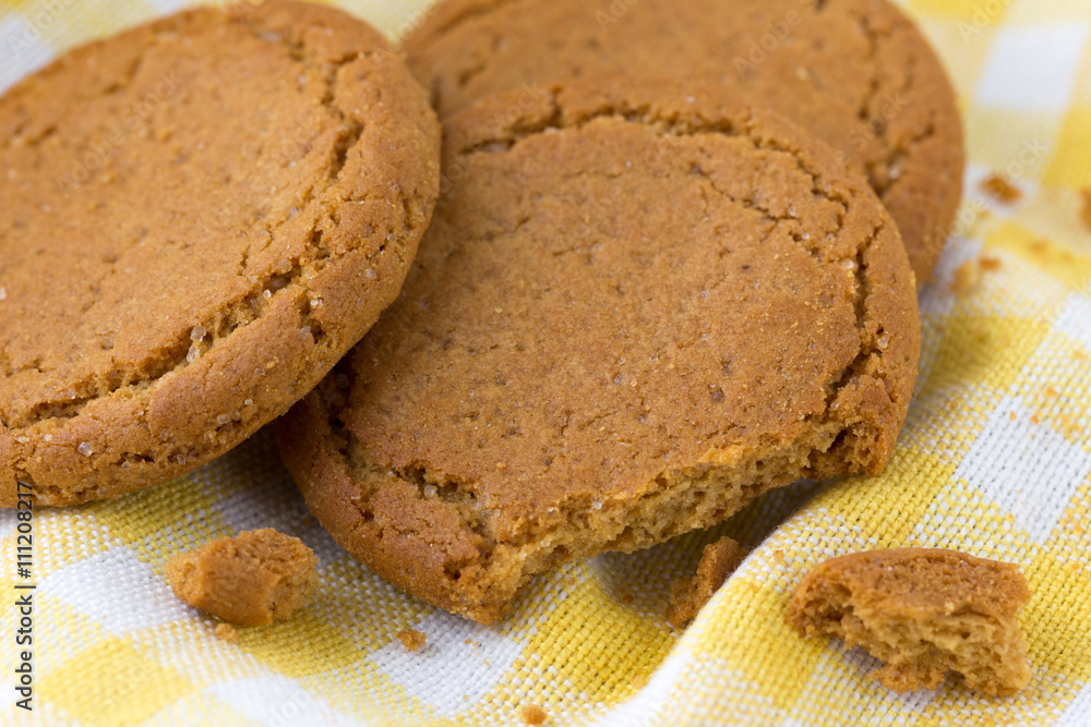Ginger cookie, food background Ginger cookie, food background