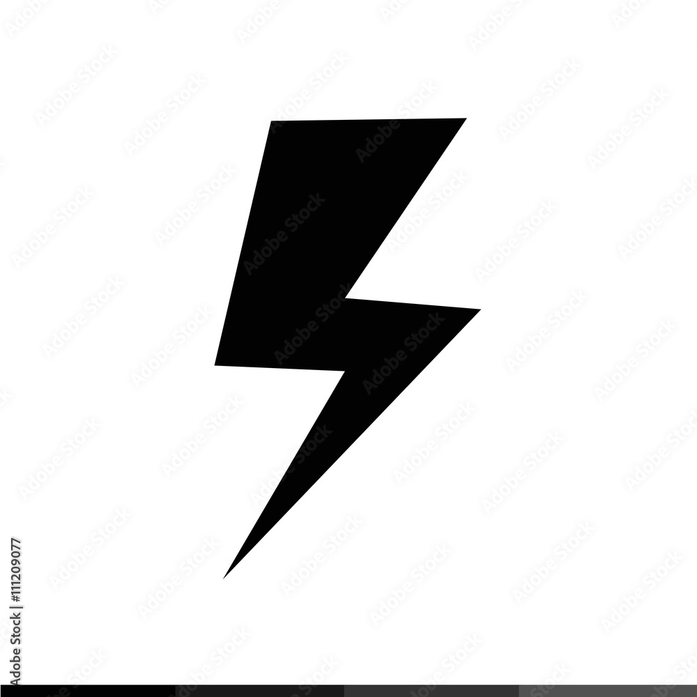 Lightning icon illustration design Lightning icon illustration design