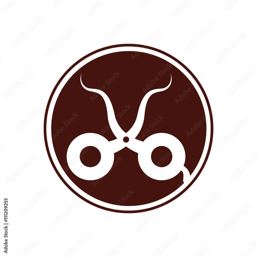 Obraz premium Scissor Barber Logo Icon Vector