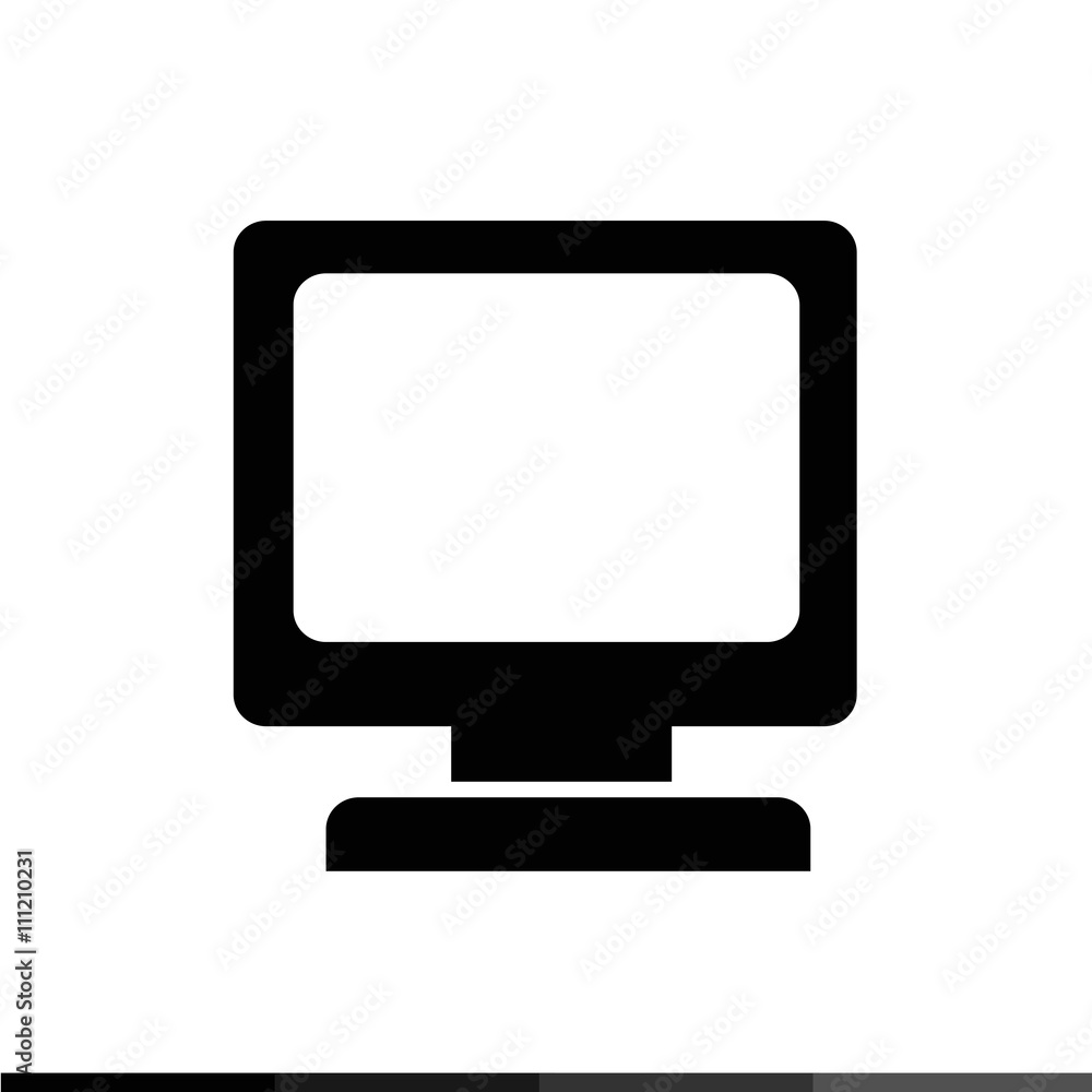 Desktop Computer Icon illustration design Desktop Computer Icon illustration design