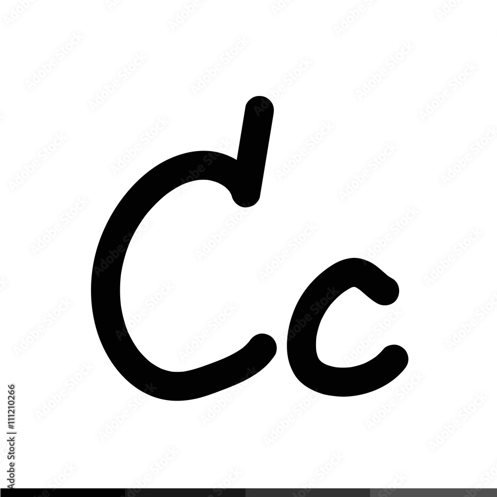 Hand drawing letter , font icon illustration design Hand drawing letter , font icon illustration design