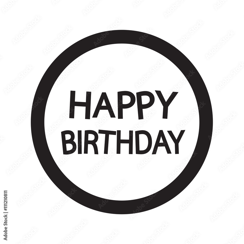 Happy birthday illustration design Happy birthday illustration design