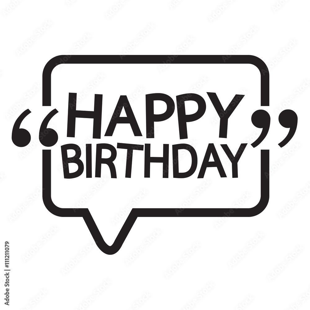 Happy birthday illustration design Happy birthday illustration design