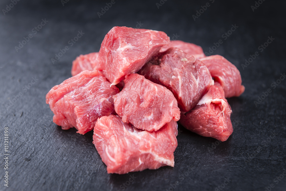 Chopped Beef Steak (selective focus)