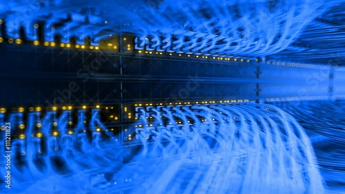 server room loop ready animation 3d rendering