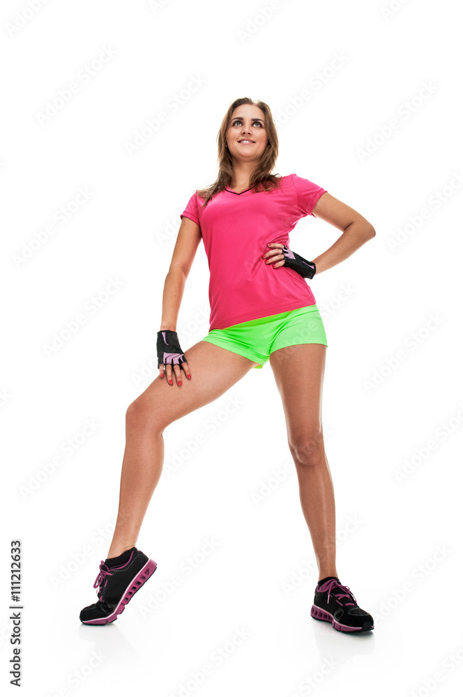 Aerobics fitness woman Aerobics fitness woman