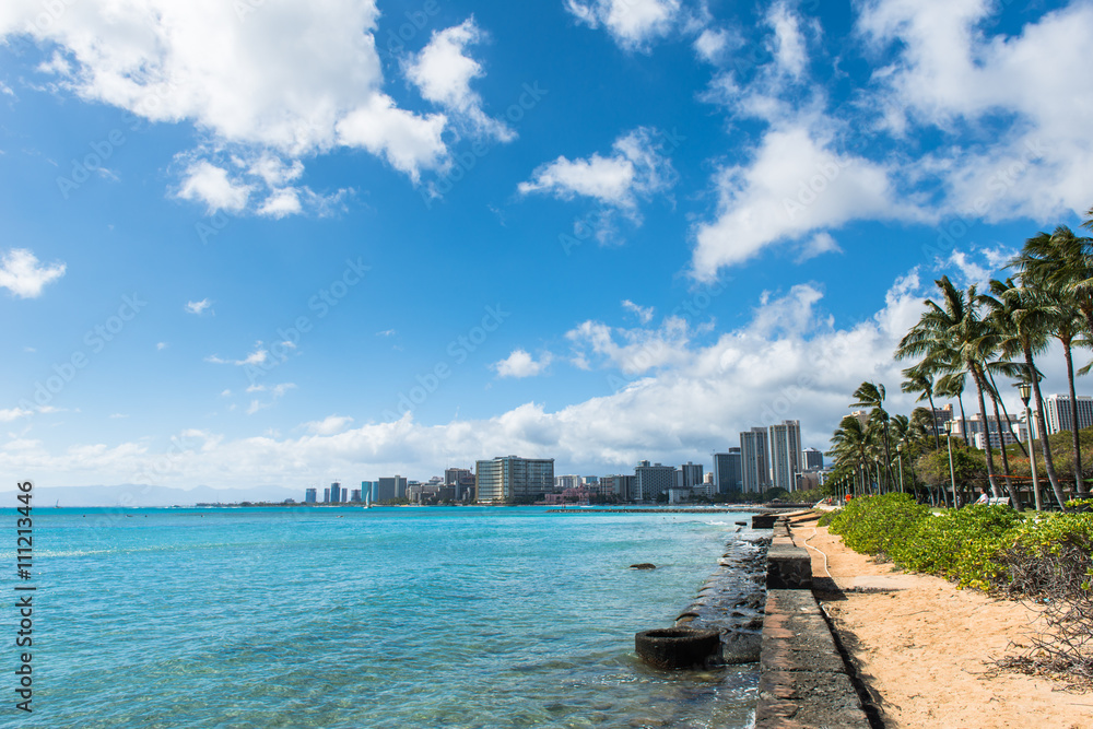 Fototapeta premium Waikiki Beach