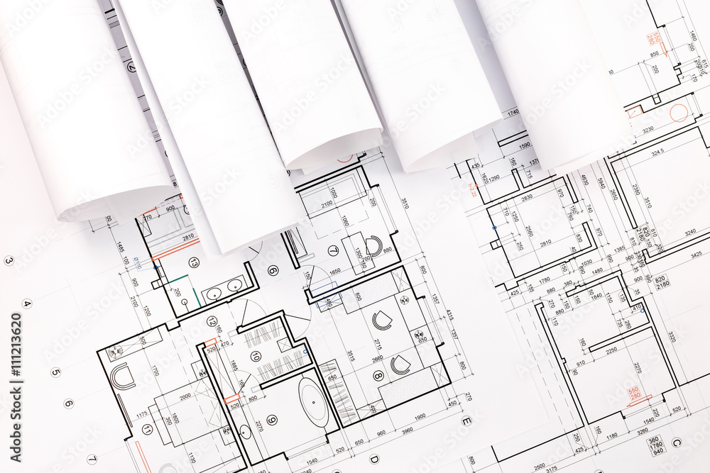 rolls of architecture blueprints and house plan rolls of architecture blueprints and house plan