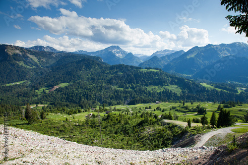 green, landschaft, hills, sommer, natur, gipfel, cloud, wiese, Bregenzerwald, 