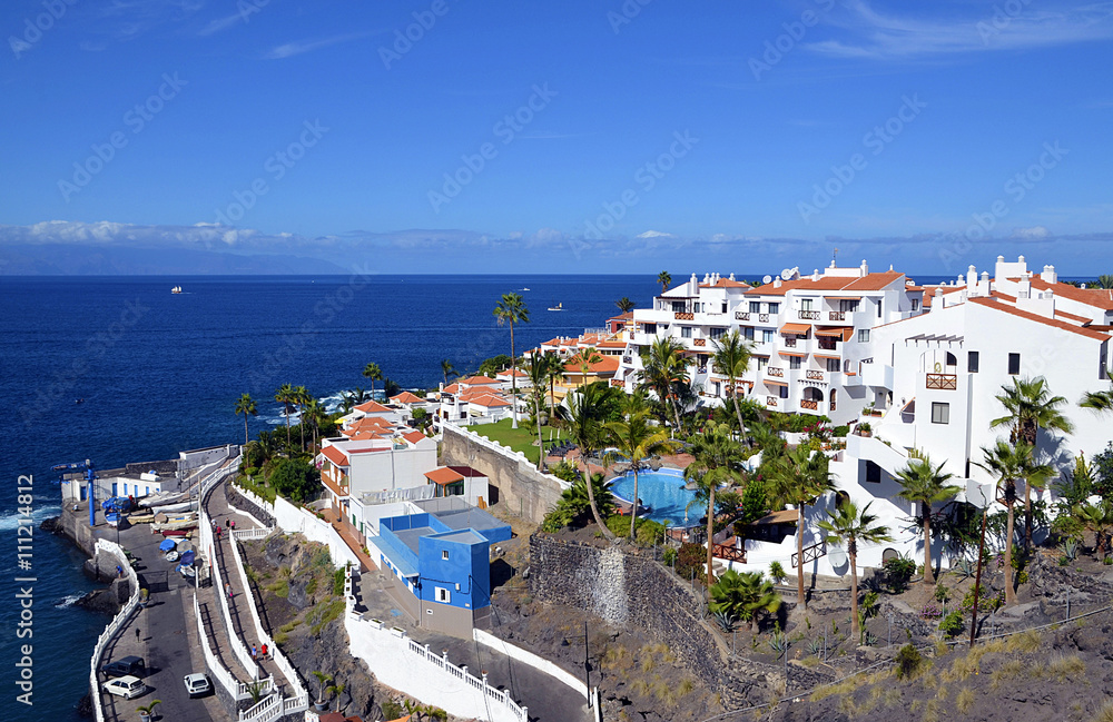 Beautiful view ofPuerto Santiago, Los Gigantes,Tenerife,Canary Islands, Spain.