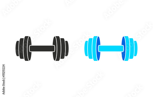 Dumbbell - vector icon.