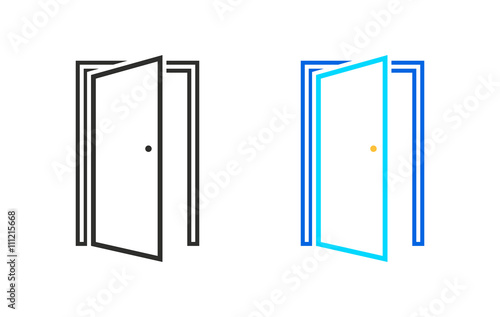 Door - vector icon.