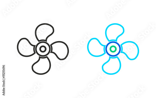 Fan - vector icon.