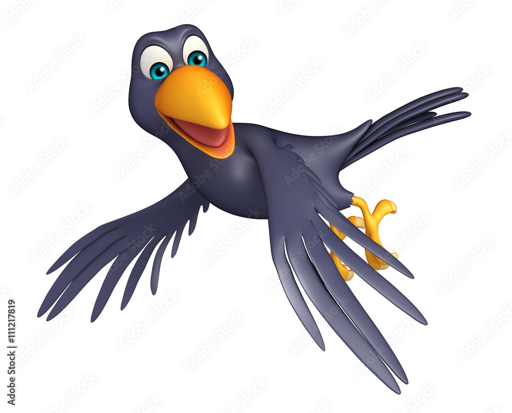 crow flying animation