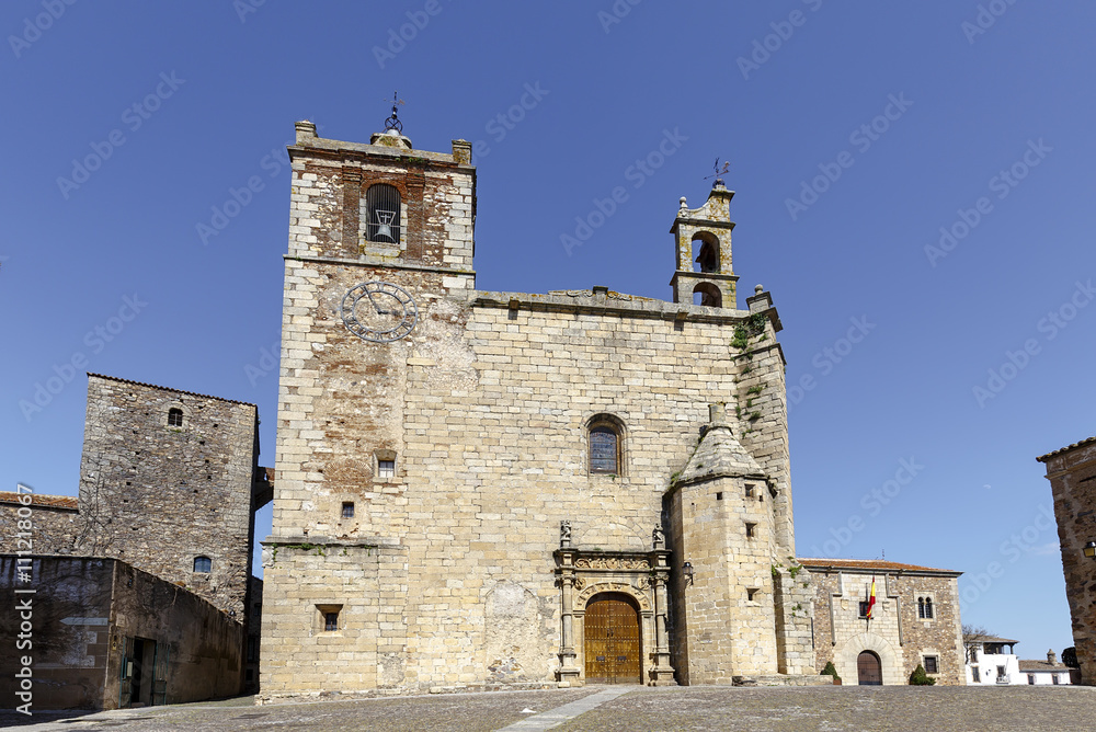 Church of San Mateo in Caceres,  Spain