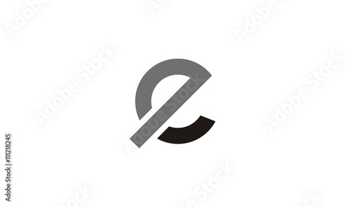 E Letter company vector design template