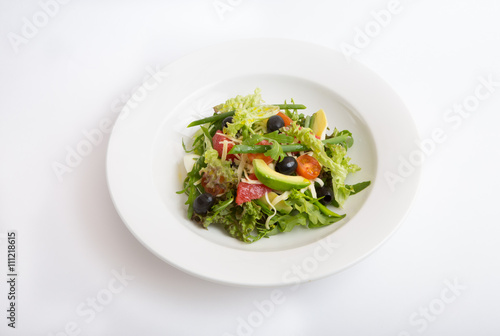 Green salad with grapefruit
