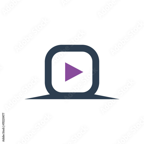 Video vector logo icon