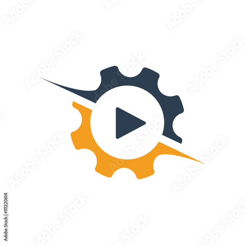 Video vector logo icon