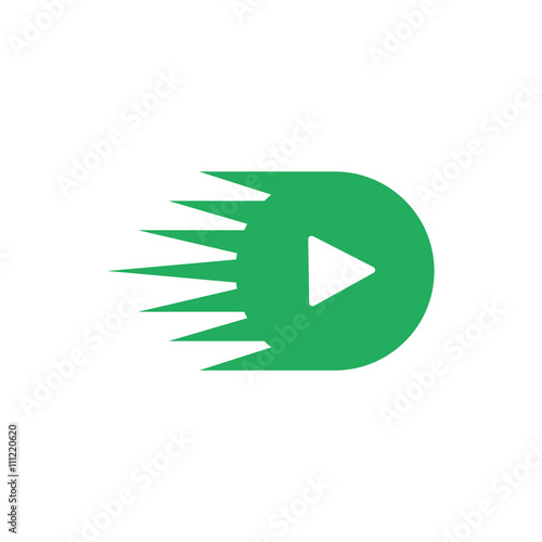 Video vector logo icon
