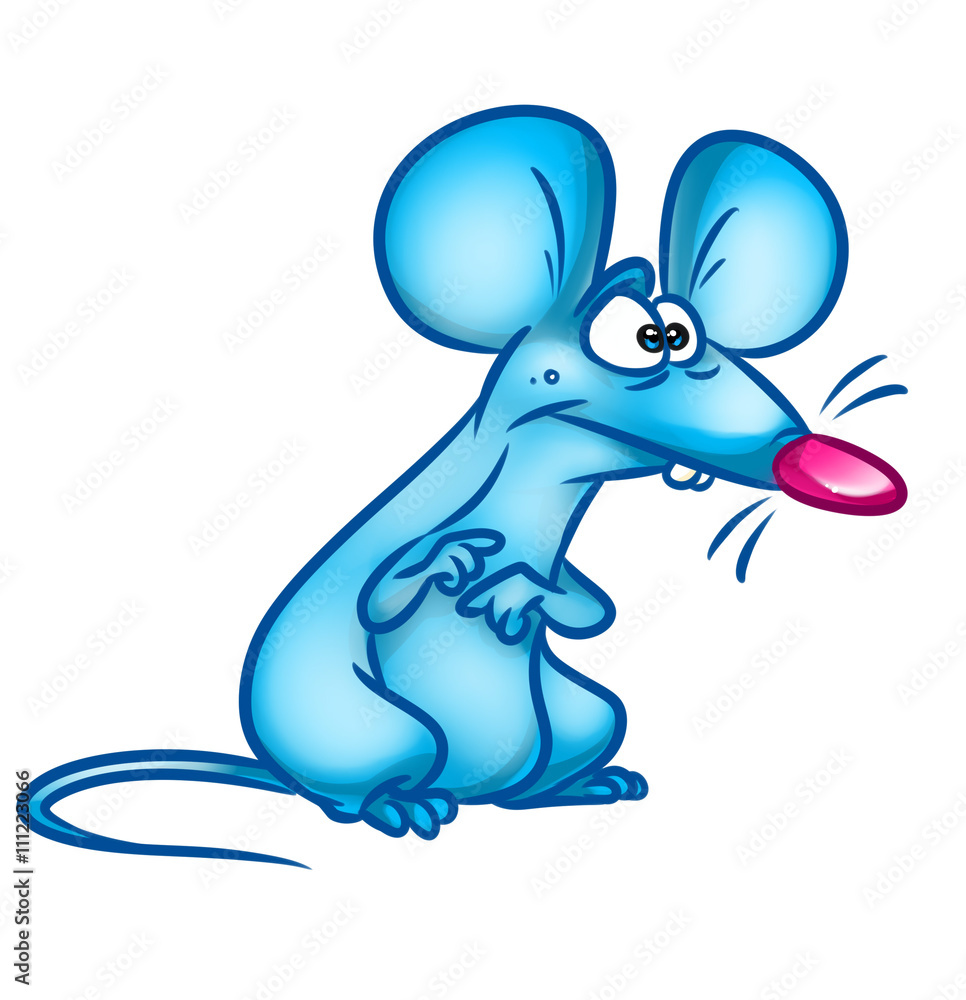 Obraz premium Rat wonder cartoon illustration isolated image animal character 