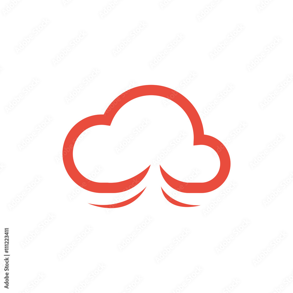Cloud logo icon vector Cloud logo icon vector