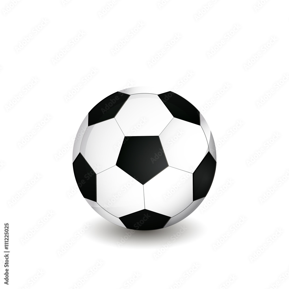 Obraz premium Football ball, soccer ball, ball isolated, ball eps 10, ball icon