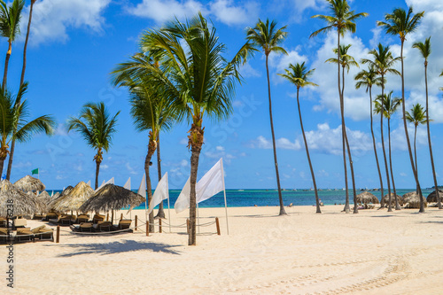 Travel in Dominican Republic. beautiful carribean beaches photo