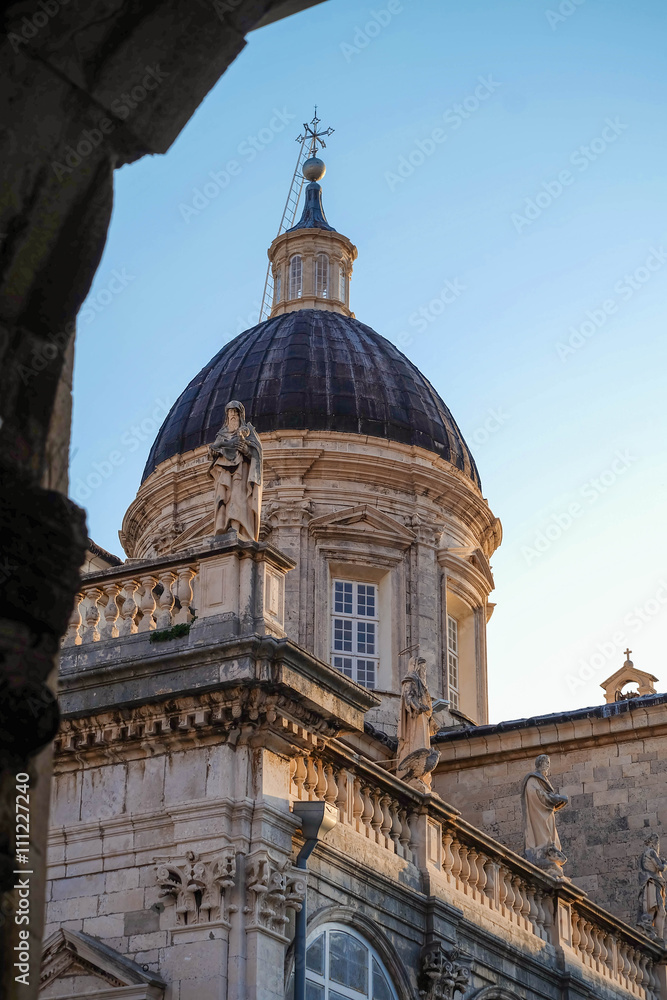 Closeup of St.Blaise Church, Dubrovnik