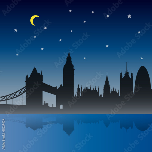 London City Night Scene 