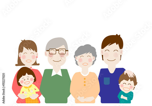 家族、介護、福祉、幸せ、ファミリー、老後、二世帯、同居、日本人、並ぶ、シニア、認知症、元気、安心、