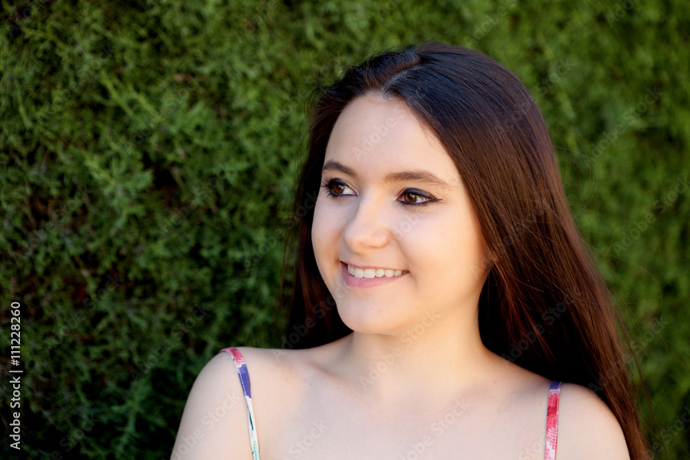 Young teen relaxed outdoors Young teen relaxed outdoors
