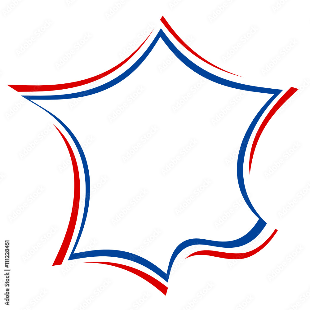 carte de france et drapeau français Stock Vector