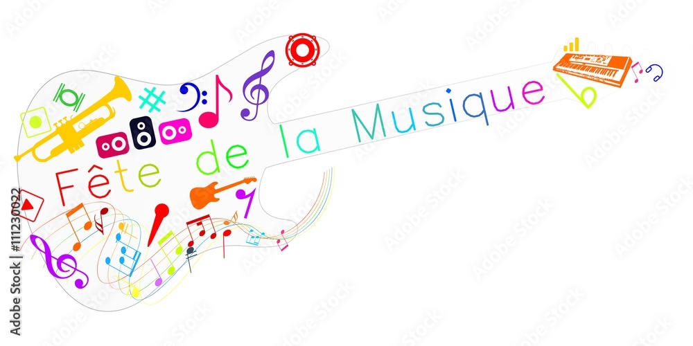 Fête de la musique multicolore Fête de la musique multicolore