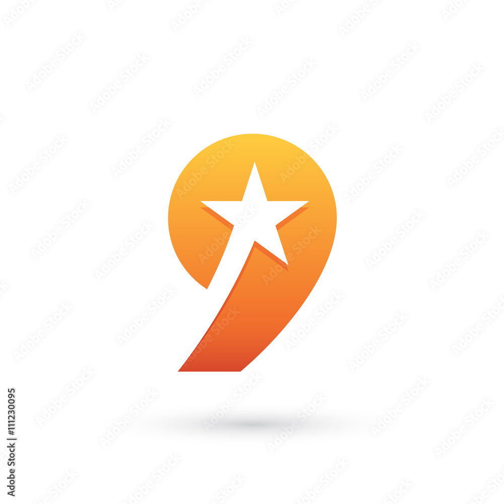 Number Nine Letter G Star Logo Number Nine Letter G Star Logo