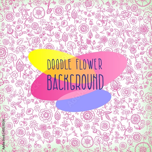 hand drawn floral background